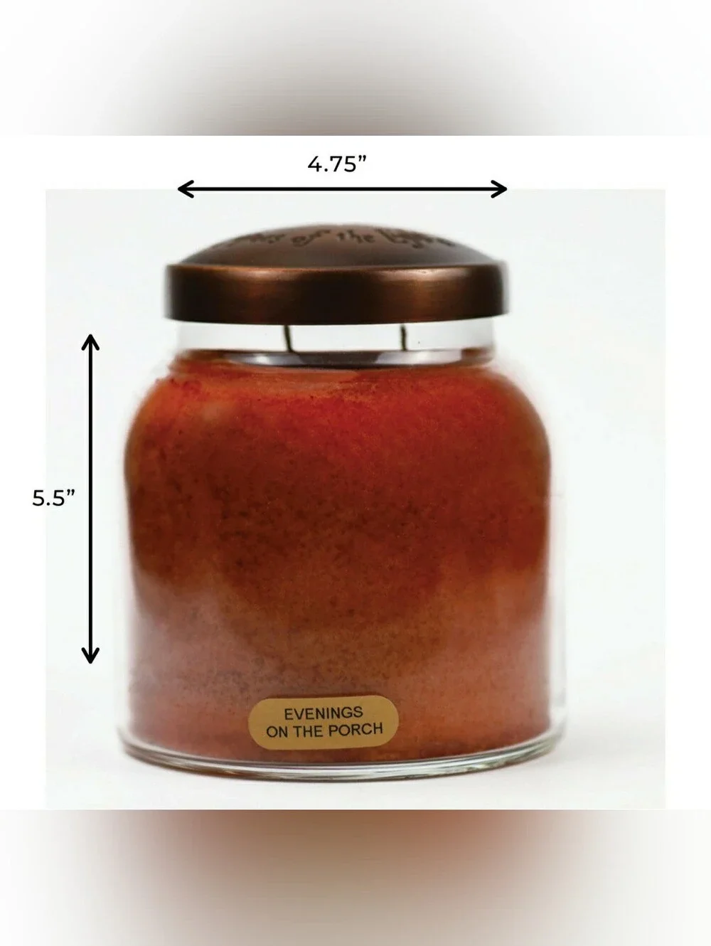 EVENING ON THE PORCH -A Cheerful Giver Papa Strong Scented Papa Jar Candle, 34oz
